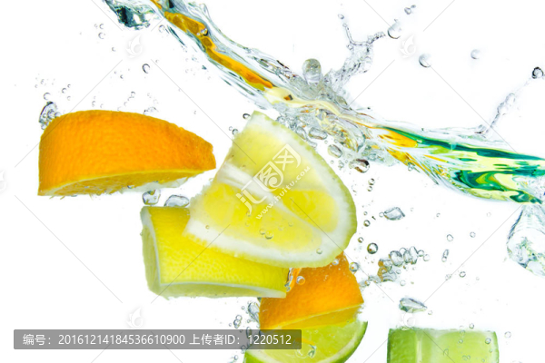 柑橘類水果飛濺