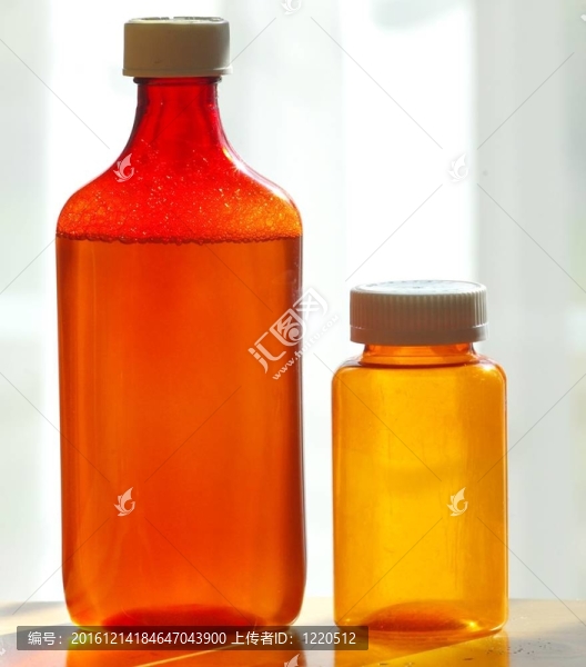 處方瓶和琥珀罐