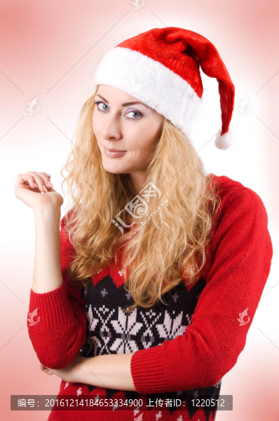 Santa漂亮女人帽