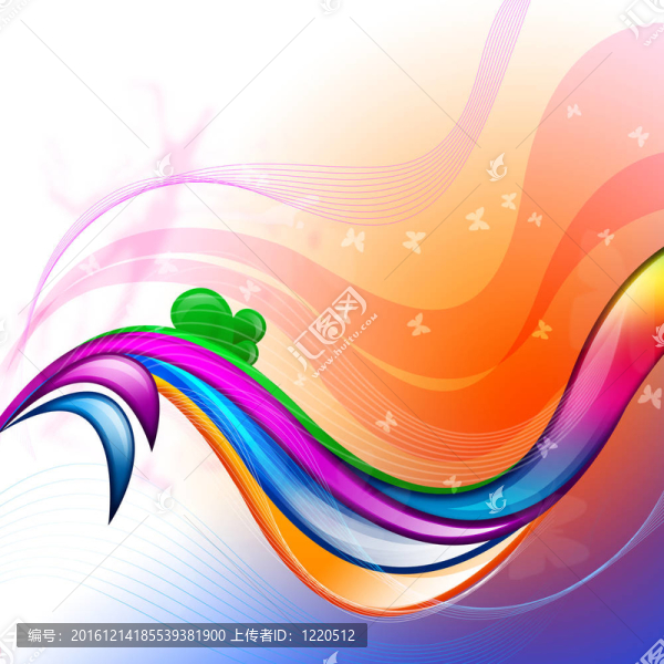 彩色抽象插畫(huà)背景