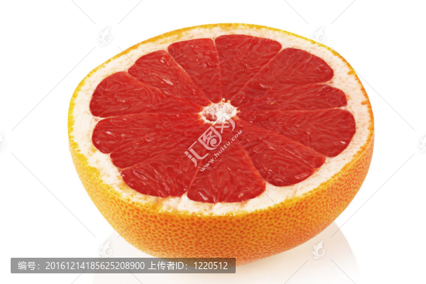 半個葡萄柚。