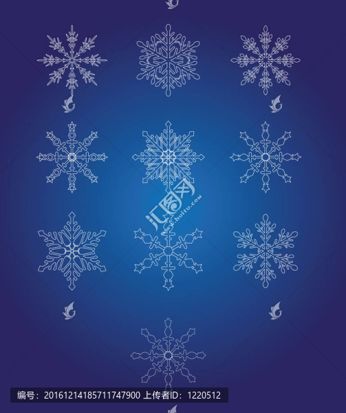 十美麗的雪花