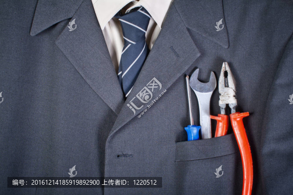 商人口袋里的工具