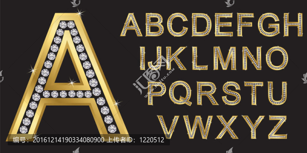 金色的字母