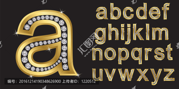 黃金字母鉆石
