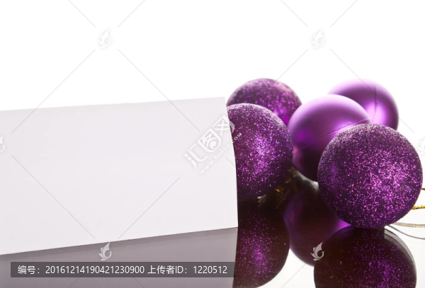 帶裝飾的圣誕卡