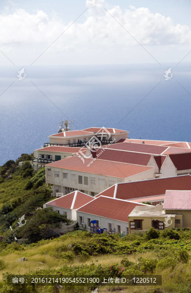 典型建筑房屋Saba荷蘭的安的列斯群島
