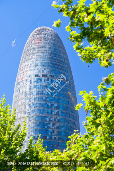 Torre,Agbar在巴塞羅那的摩天大樓