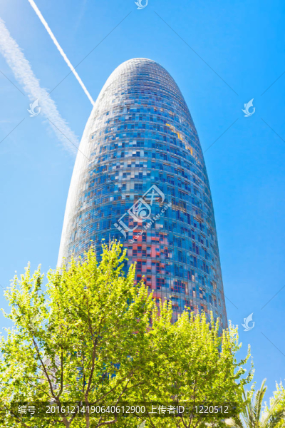 Torre,Agbar在巴塞羅那的摩天大樓