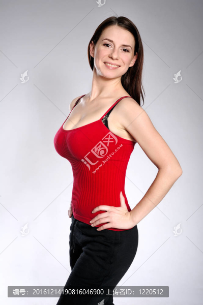 在sportsweare少女的肖像