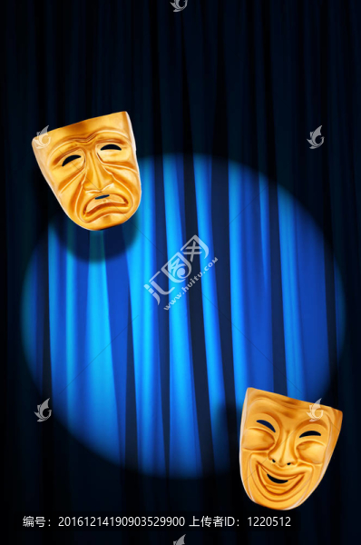 帶面具的戲劇表演概念