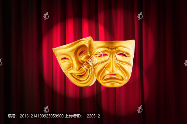 帶面具的戲劇表演概念