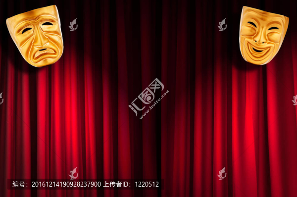 帶面具的戲劇表演概念