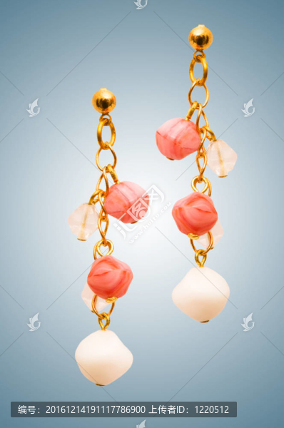 美麗的時(shí)尚概念與耳環(huán)