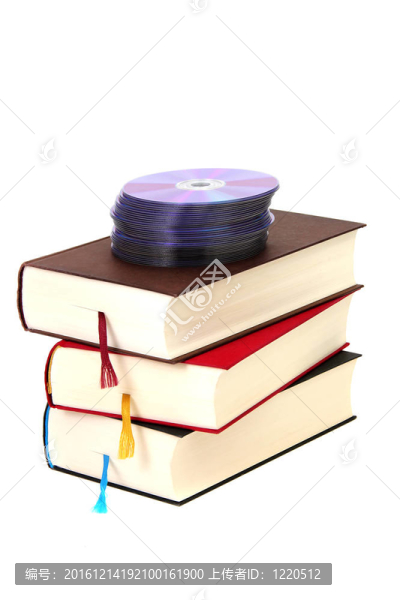 隨著DVD在白色的書棧