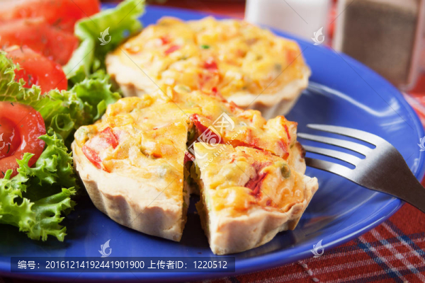 Mini,Quiche,Lorraine與蔬菜