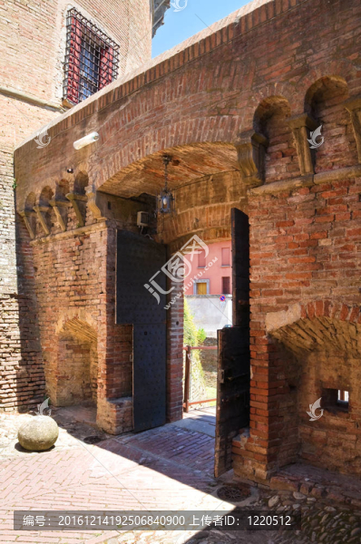 斯福爾扎城堡。多扎。Emilia,Romagna。意大利.