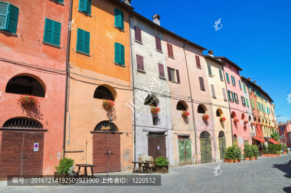 小巷。今年。Emilia,Romagna。意大利.