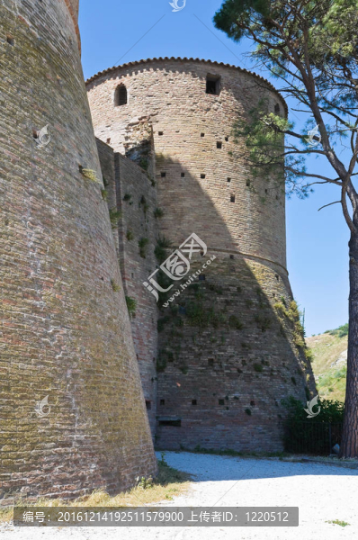 威尼斯堡壘。今年。Emilia,Romagna。意大利.