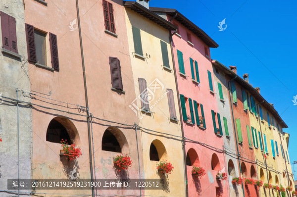 小巷。今年。Emilia,Romagna。意大利.