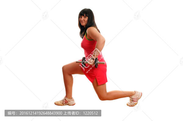 女孩的訓(xùn)練hantels