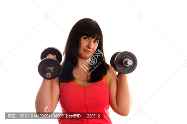 女孩的訓(xùn)練hantels