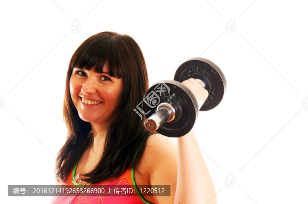 女孩的訓練hantels