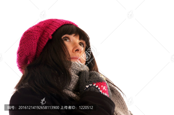 穿冬衣的女人