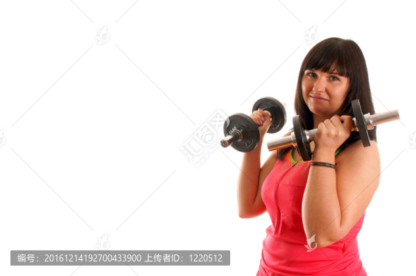女孩的訓(xùn)練hantels