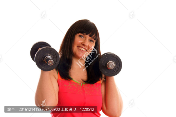 女孩的訓(xùn)練hantels