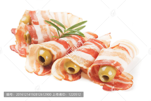 煙熏培根配橄欖迷迭香