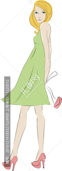 美麗的金發(fā)年輕女子錢包