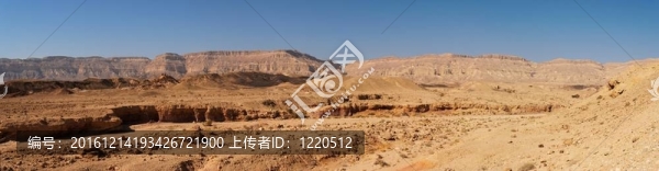 在小坑景區(qū)的沙漠景觀（Makhtesh,Katan）在以色列的內(nèi)蓋夫沙漠