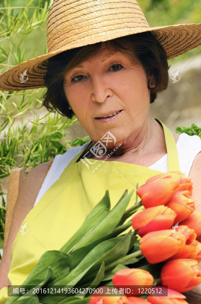 花園里的女人