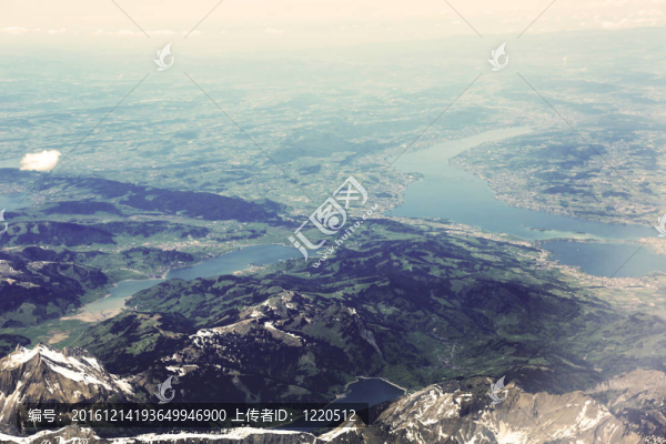 蘇黎世湖村航空照片