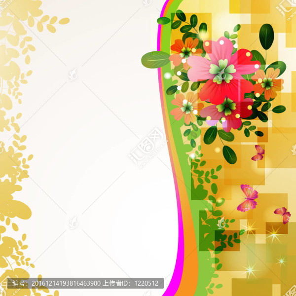 背景的花