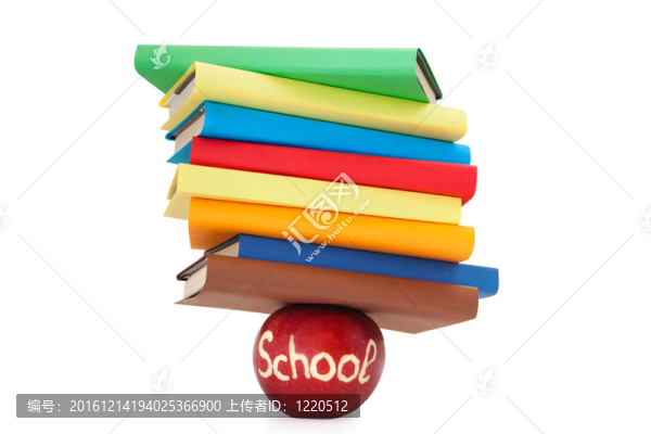 ？在紅蘋果顏色的書