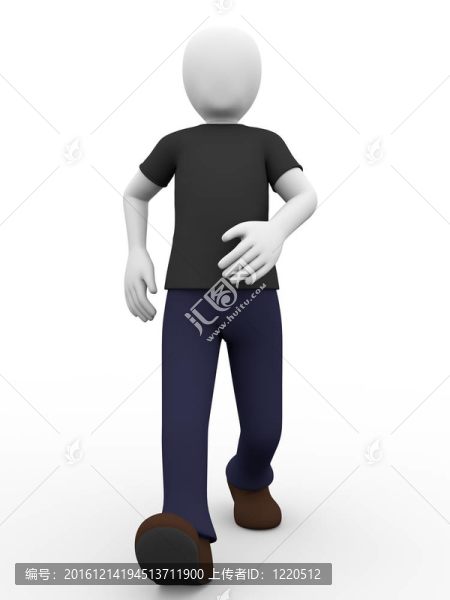 行走的男孩
