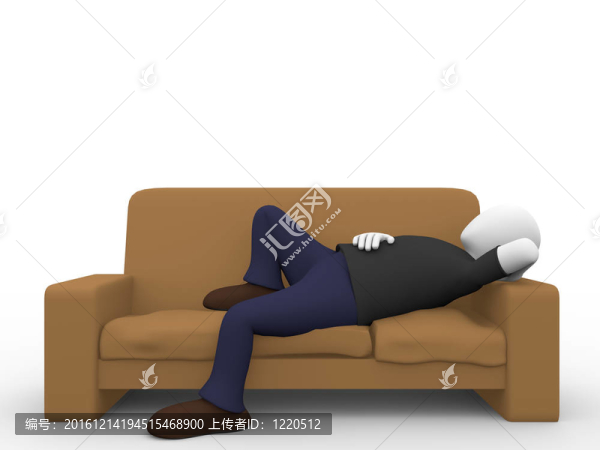 躺在沙發(fā)上的男人
