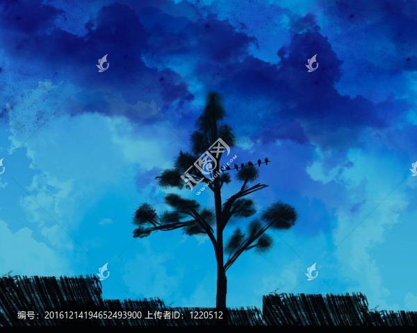 藍色的天空
