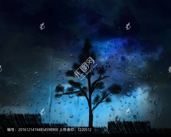 陰暗的雨天