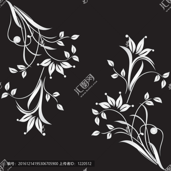 摘要花卉圖案