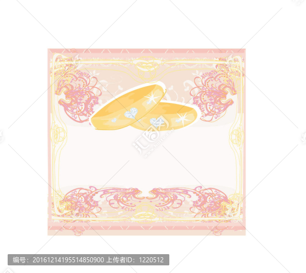 帶戒指的結(jié)婚請柬