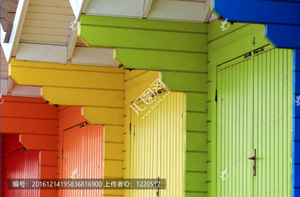 豐富多彩的海灘小屋或小屋