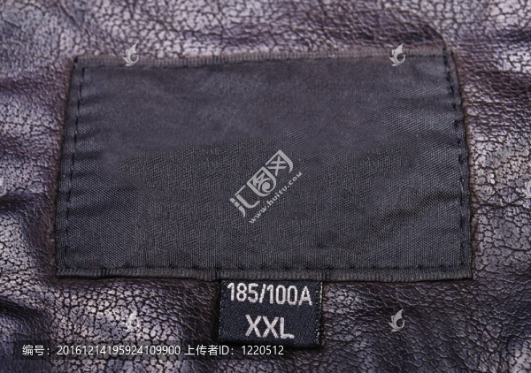 皮夾克上的標(biāo)簽