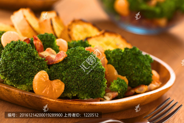西蘭花培根沙律