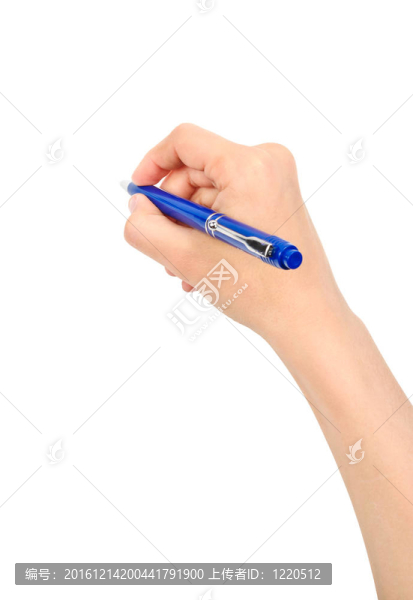 在手的鋼筆圓珠筆