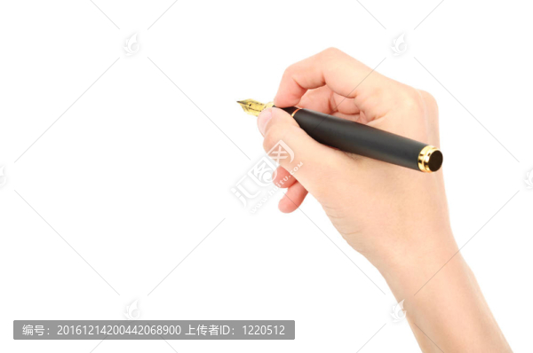 在手的鋼筆圓珠筆