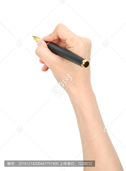 在手的鋼筆圓珠筆