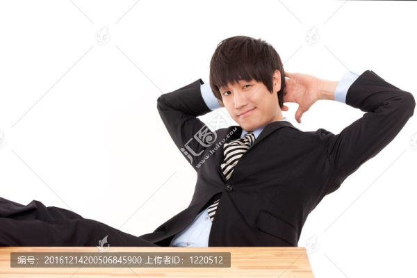 辦公桌上的商人